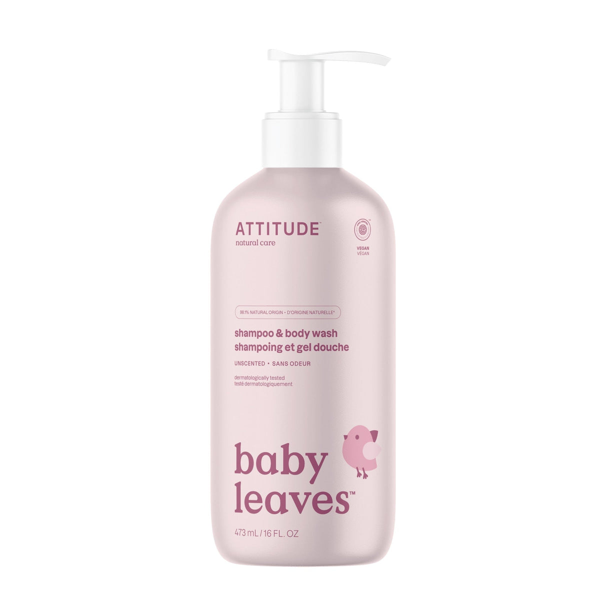 ATTITUDE baby leaves 2-In-1 Shampoo and Body Wash Unscented 16615_en?_main? Unscented