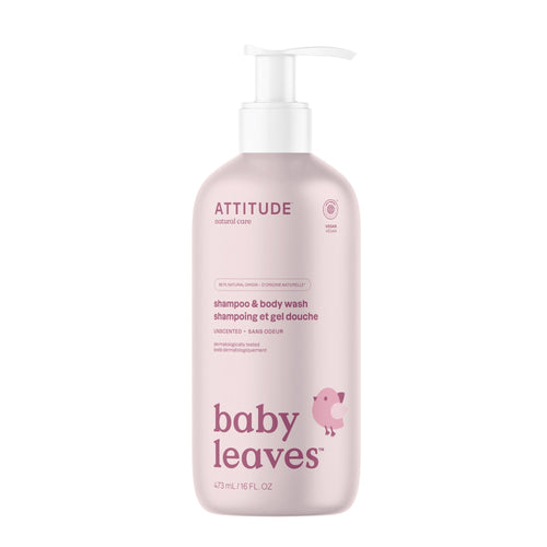 ATTITUDE baby leaves 2-In-1 Shampoo and Body Wash Unscented 16615_en?_main? Unscented